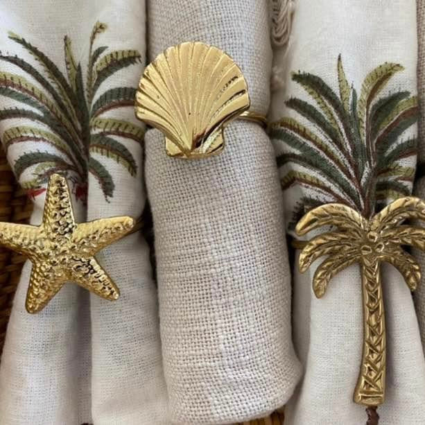 Palm Tree Print Napkin Cotton