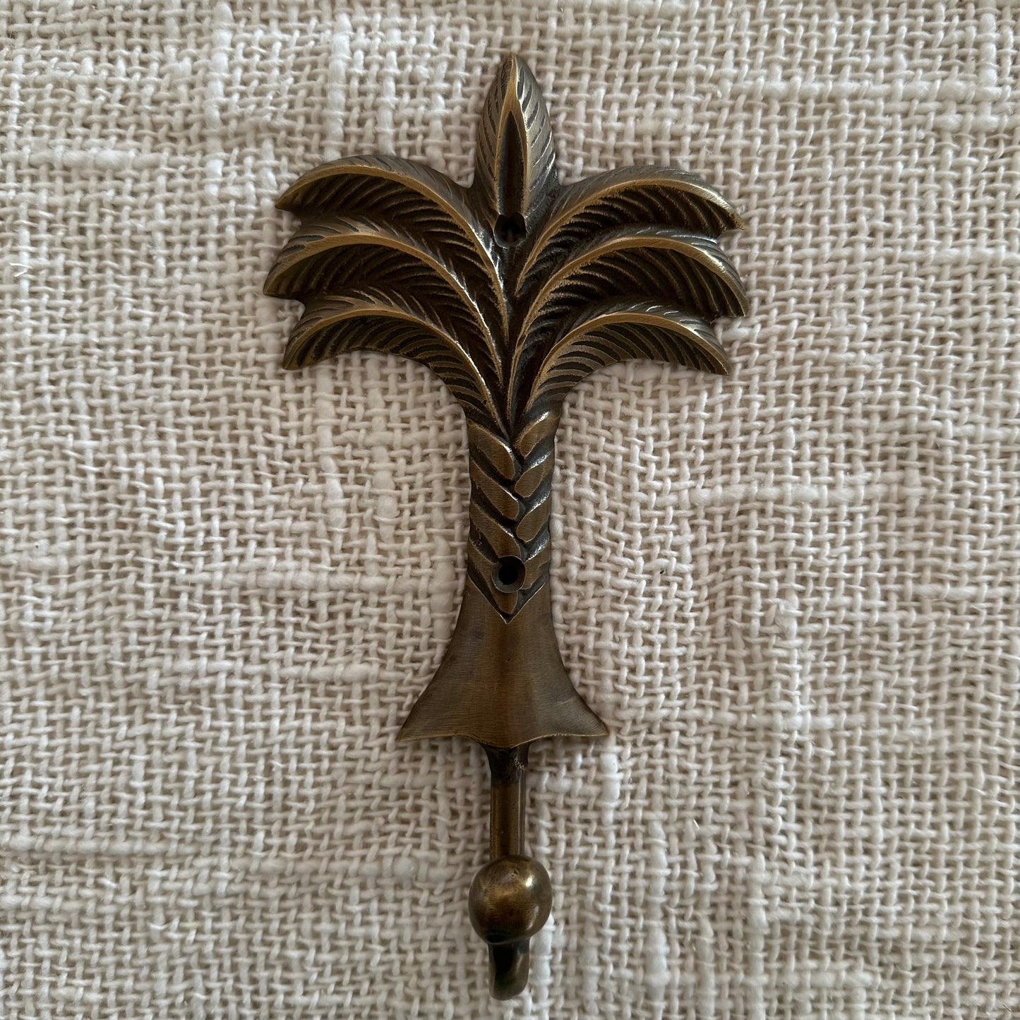 Brass Palm Tree Wall Hook