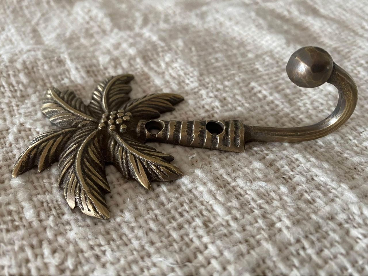 Coco Palm Brass | Wall Hook