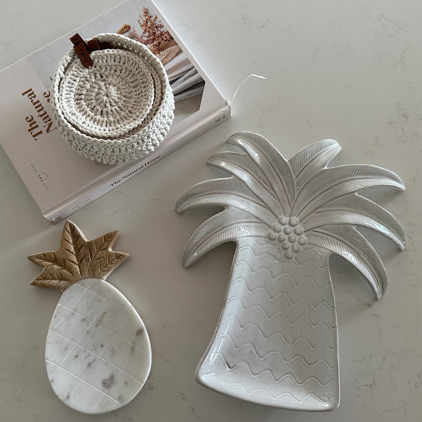 Boho Palm Tree Dish/Spoon Rest | Ceramic