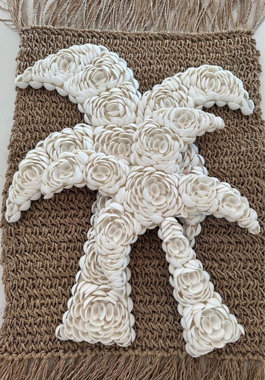 BoHo Shell Palm Tree Wall Hanging