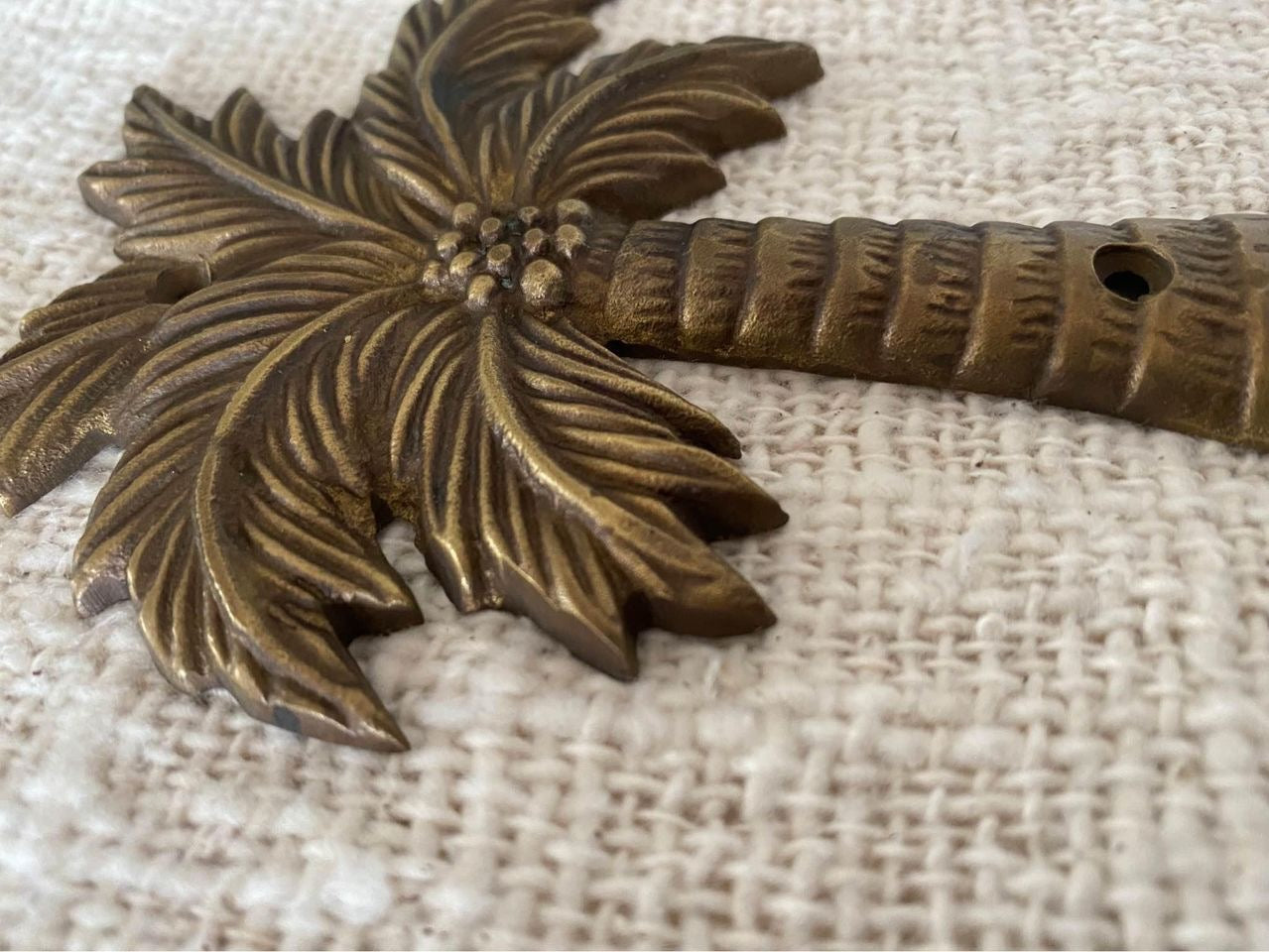 Coco Palm Brass | Wall Plaque