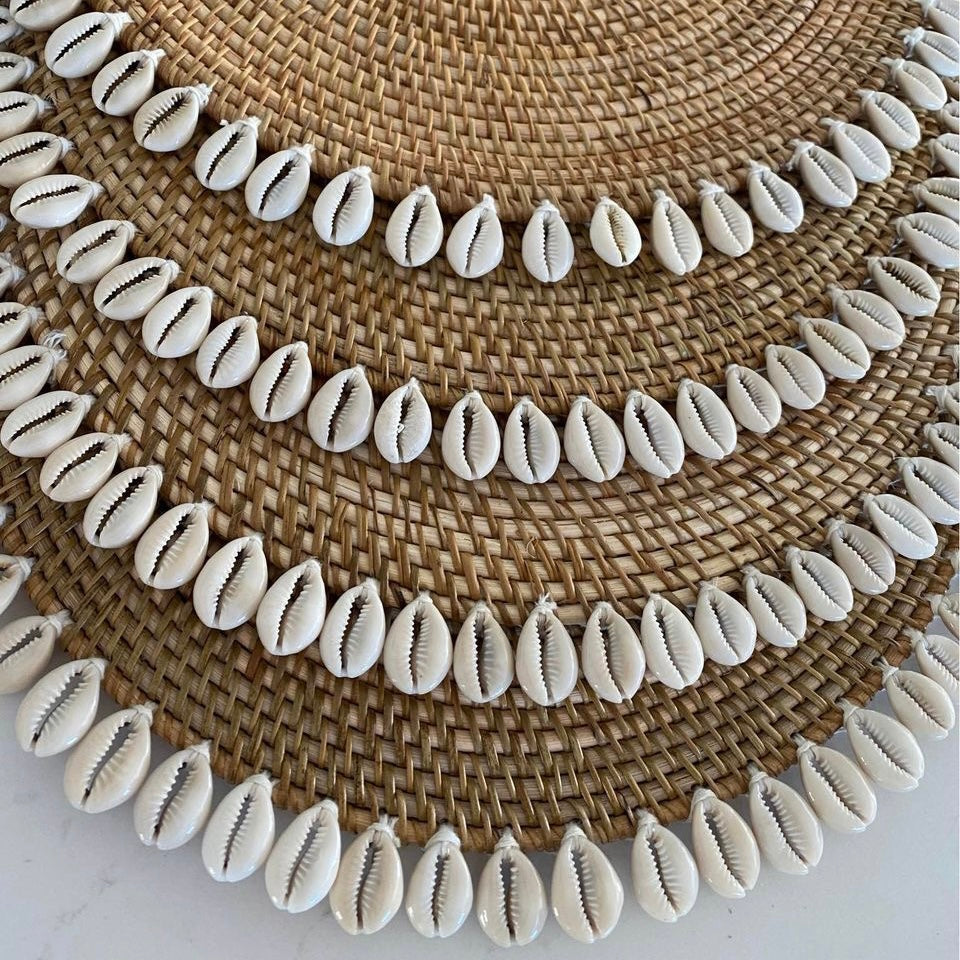 Rattan Cowrie Placemat | 39cm