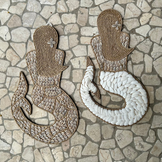 Boho Little Mermaid | Shell | Wall Hanging | 30cm