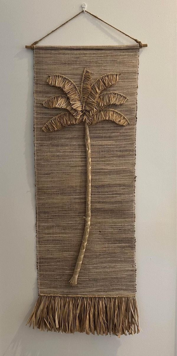 Tradewinds Natural Wall Decor | PALM | Fringe | ONLY 2 LEFT