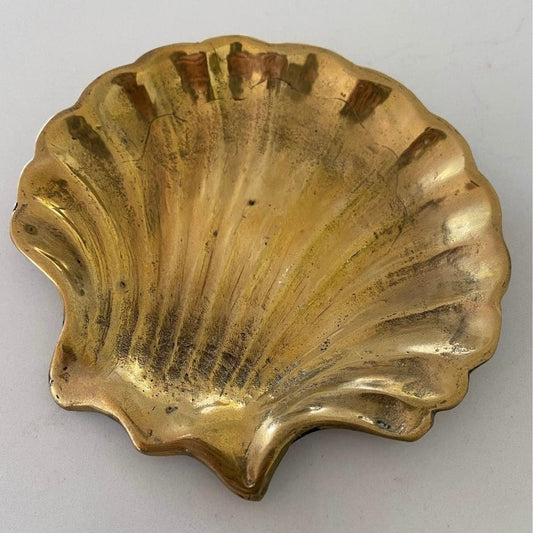 Brass Trinket Tray | CLAM SHELL