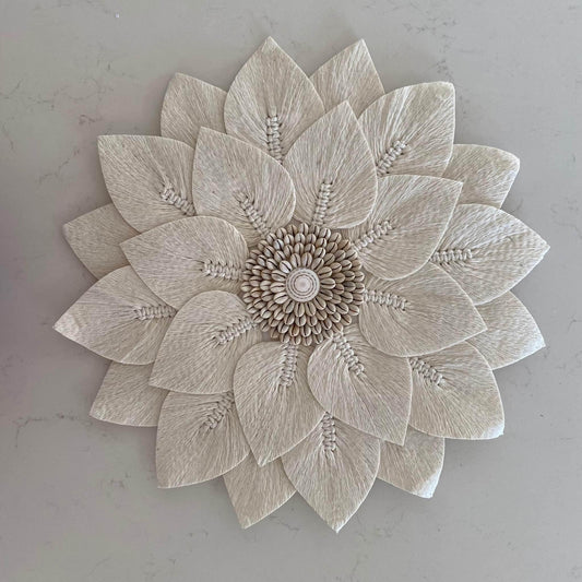 BoHo Lotus Flower Macrame Juju Wall Hanging | COWRIE | 2 sizes