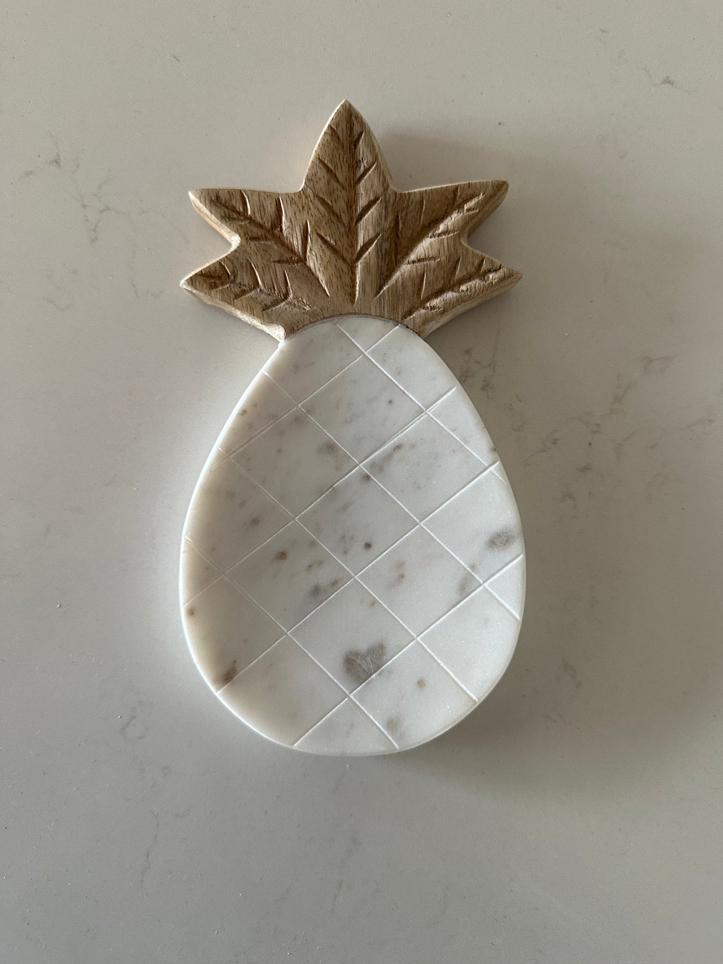 Boho Pineapple Spoon Rest | Marble