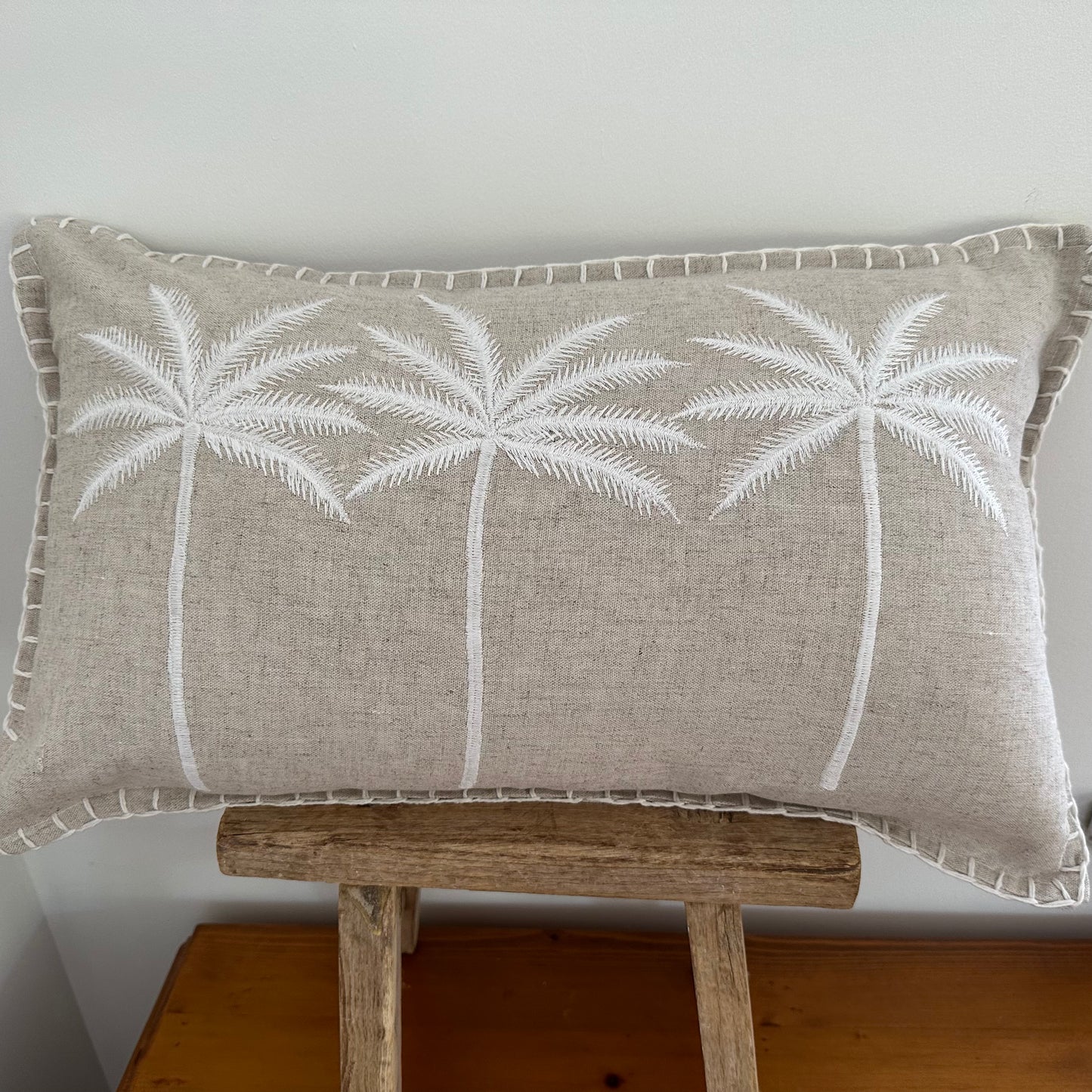 Boho Palms Linen Cushion Cover | 30cm x 50cm