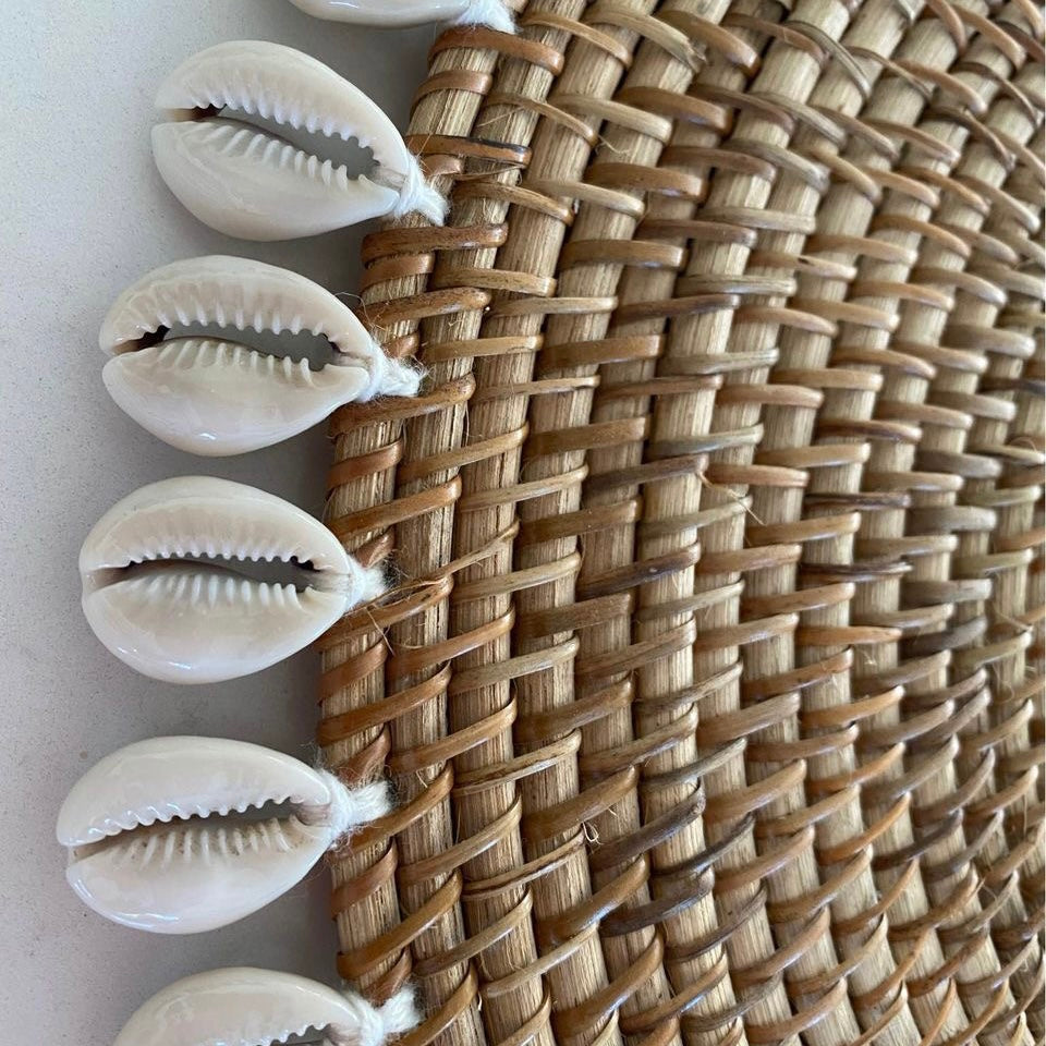 Rattan Cowrie Placemat | 39cm