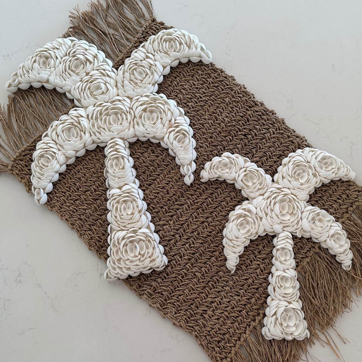 BoHo Shell Palm Tree Wall Hanging