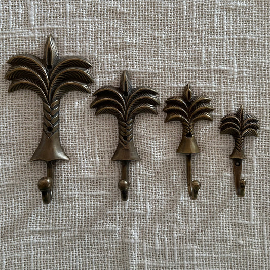 Brass Palm Tree Wall Hook