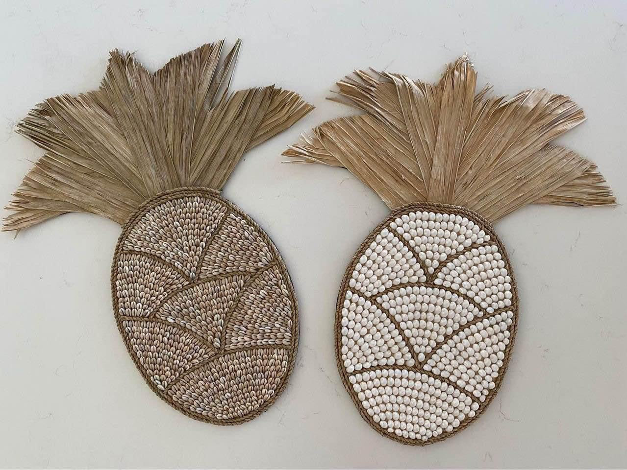 XL Pineapple Shell Wall Hanging | Cowrie Shell