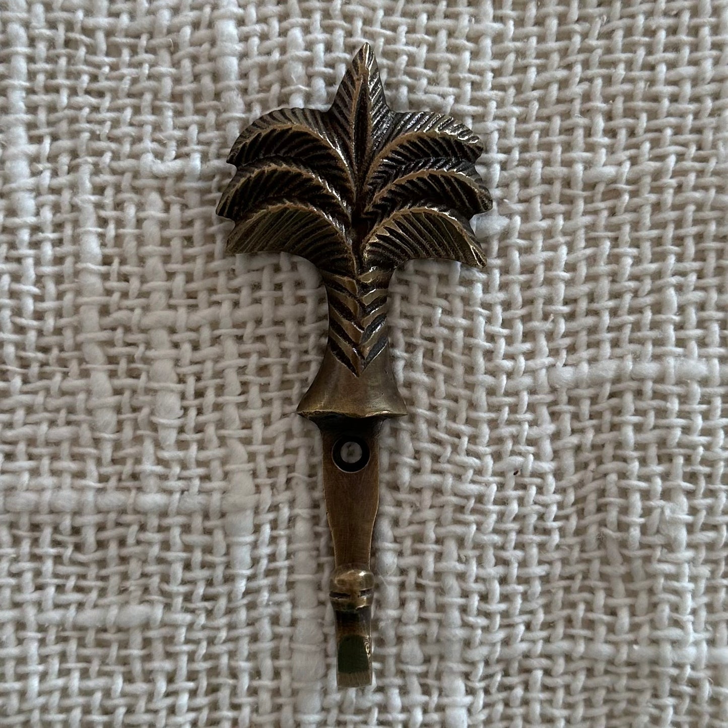 Brass Palm Tree Wall Hook