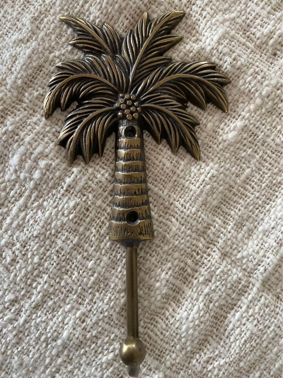 Coco Palm Brass | Wall Hook