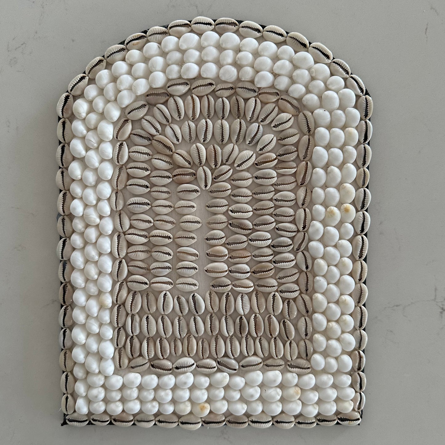 Dual Rustic Arch Shell Wall Hanging