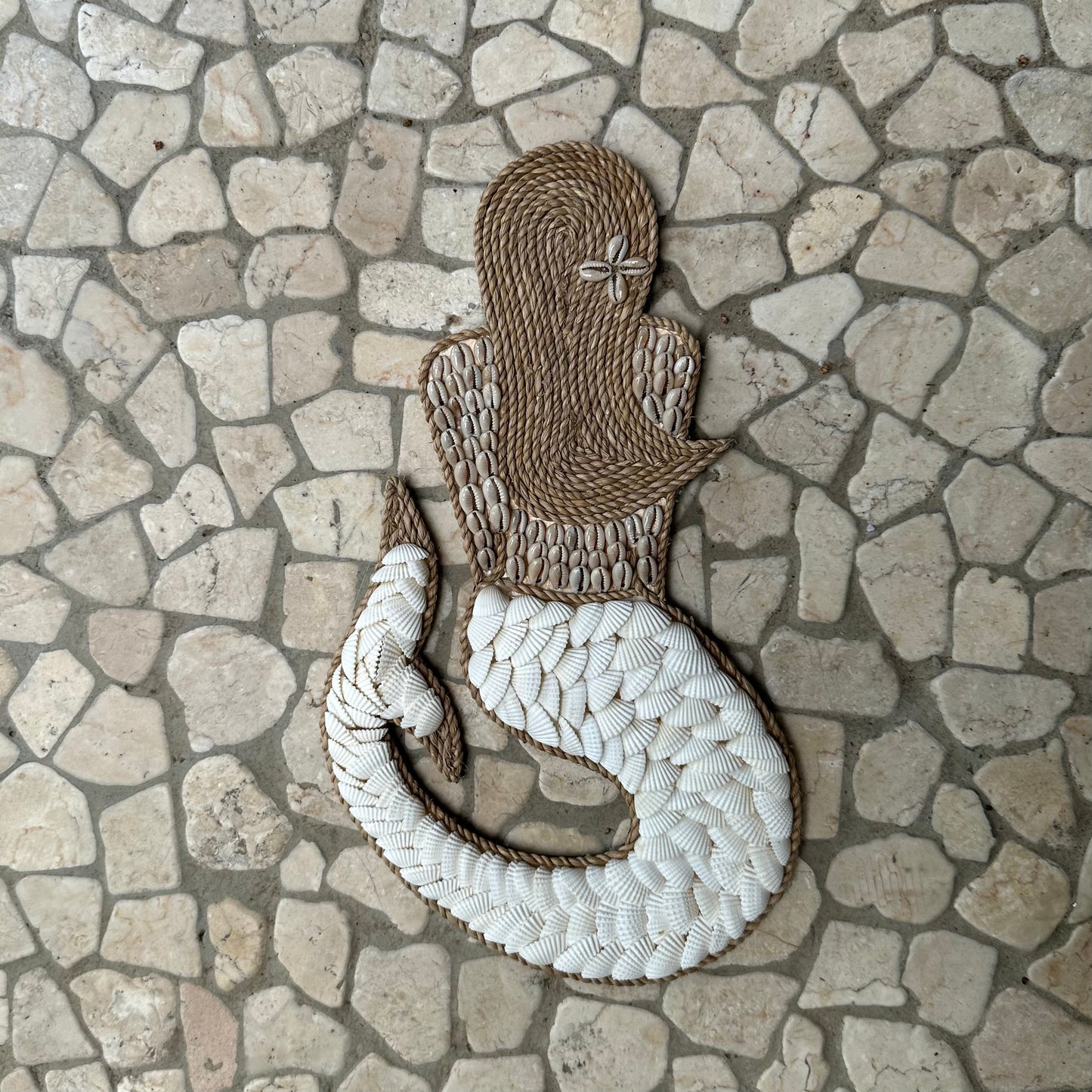 Boho Little Mermaid | Shell | Wall Hanging | 30cm