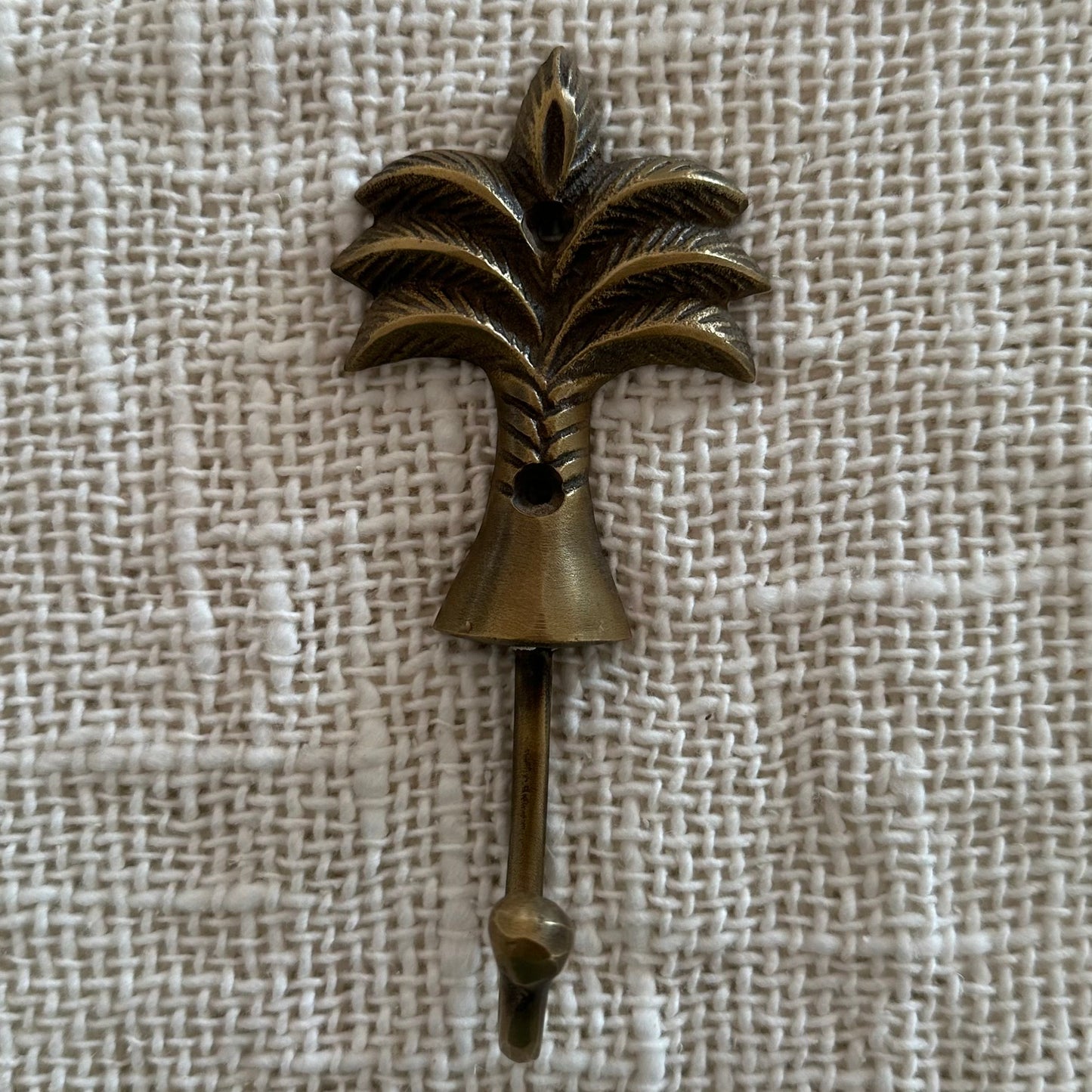 Brass Palm Tree Wall Hook