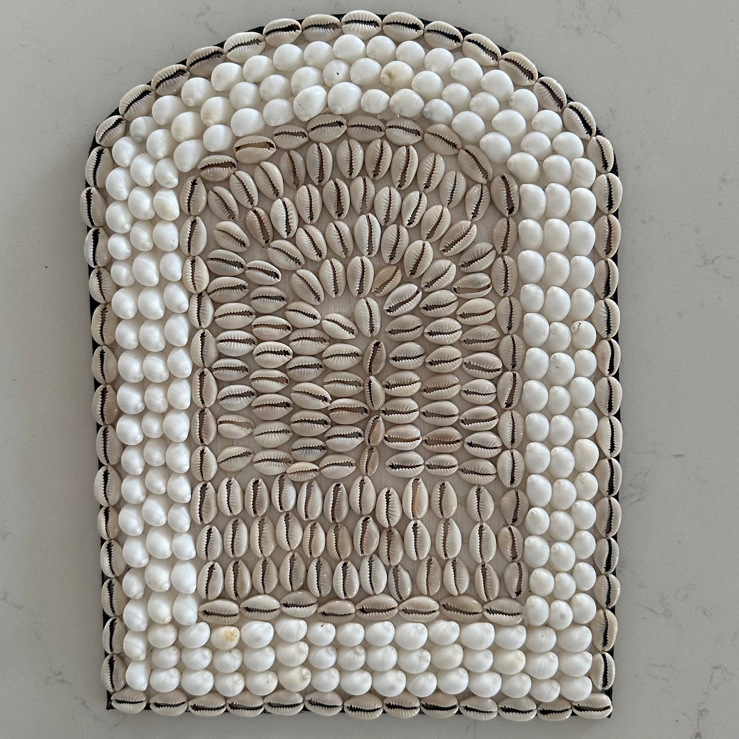 Dual Rustic Arch Shell Wall Hanging