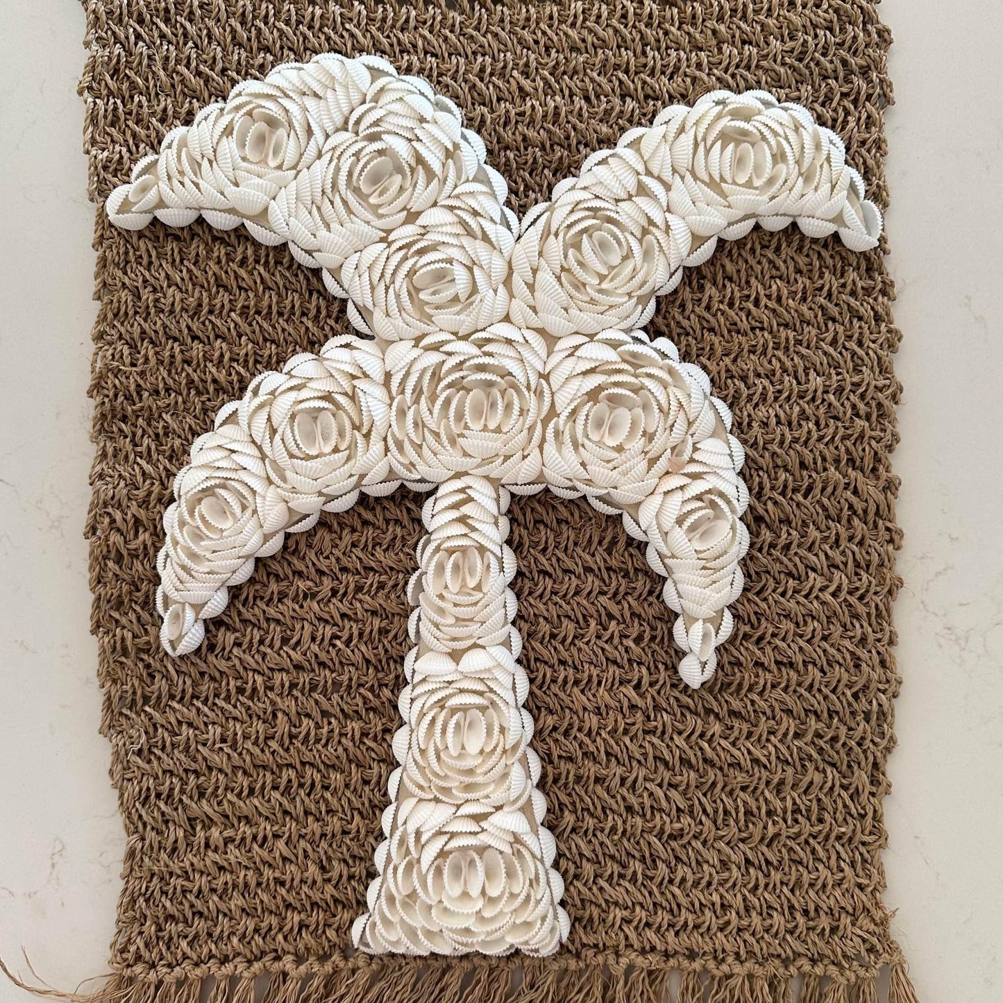 BoHo Shell Palm Tree Wall Hanging