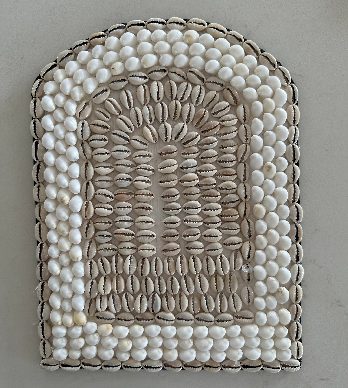 Dual Rustic Arch Shell Wall Hanging