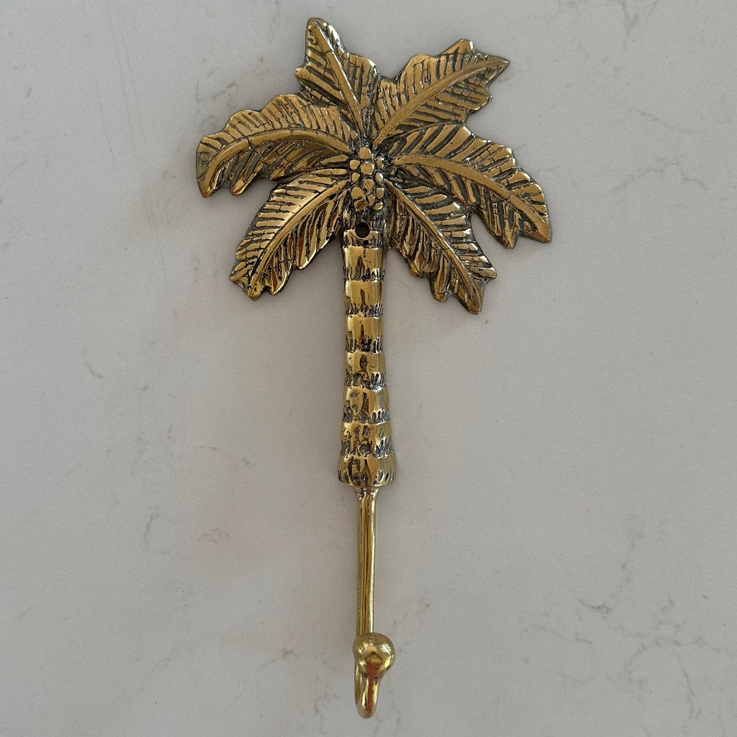 Coco Palm Wall Hook | Shiny Gold