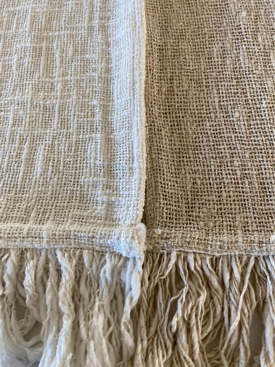 Islands Natural Cotton Table Runner | FRINGE