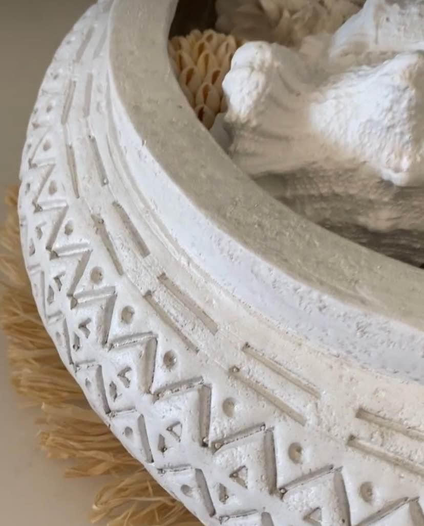 Coastal White Washed Planter | Bowl