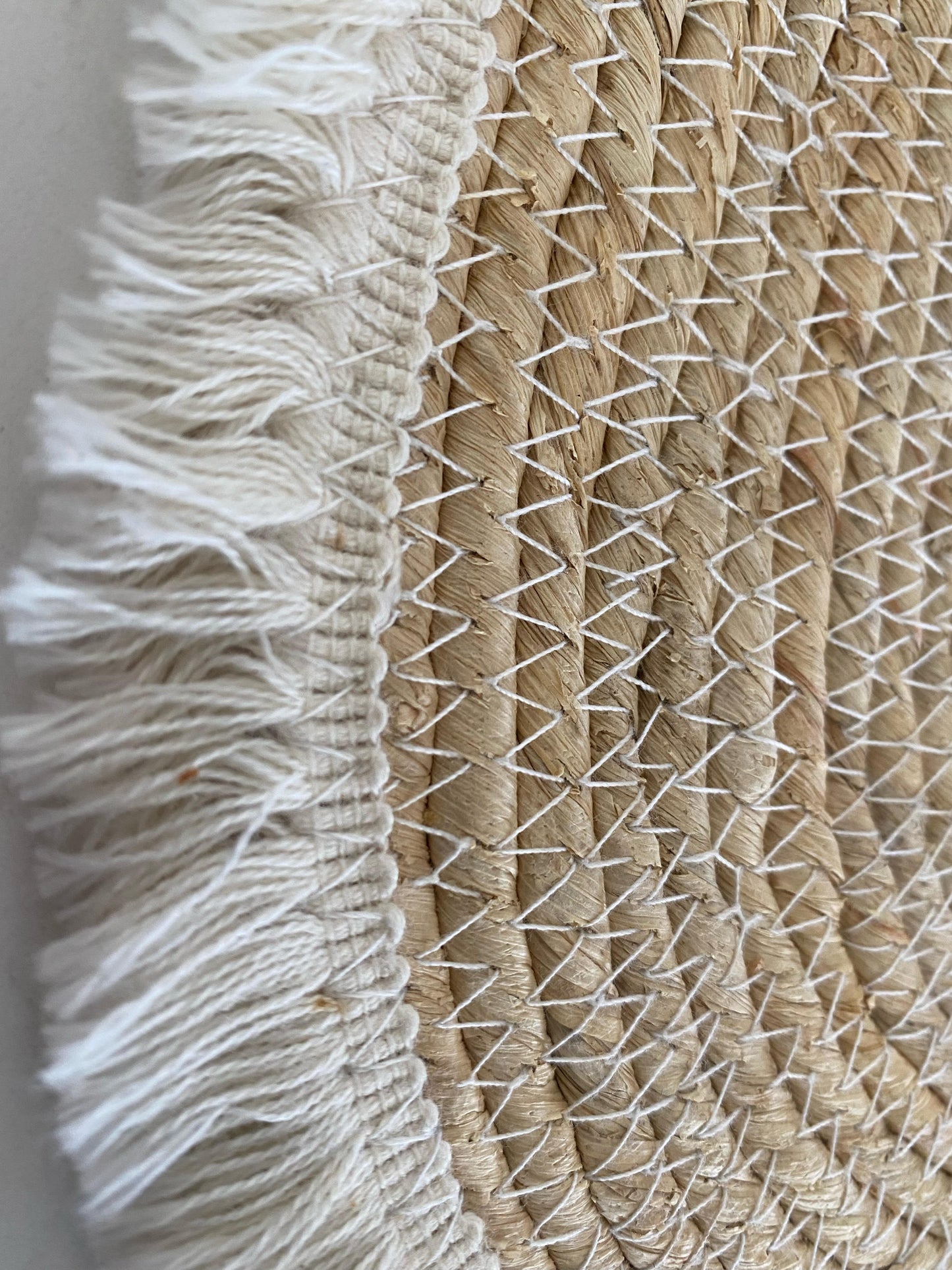 Natural Fringed Placemat