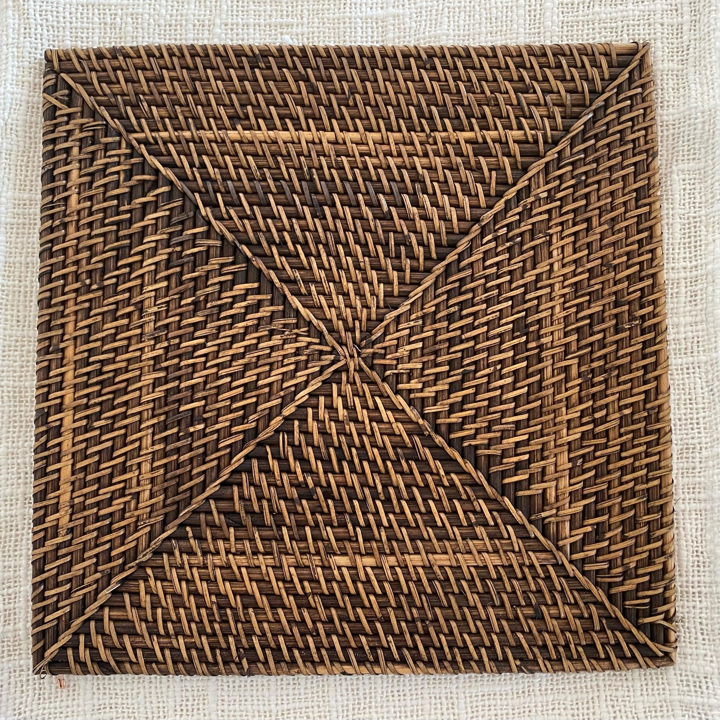 Rattan Placemat Square | Chocolate