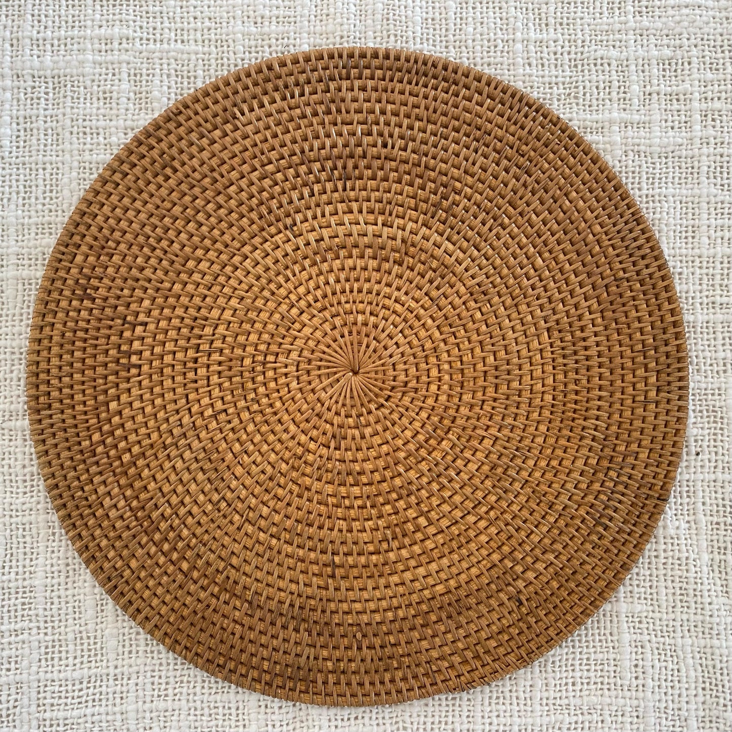 Rattan Placemat | 30cm | Honey Tan