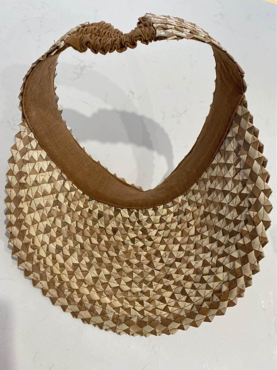 Natural Woven Sun Visor