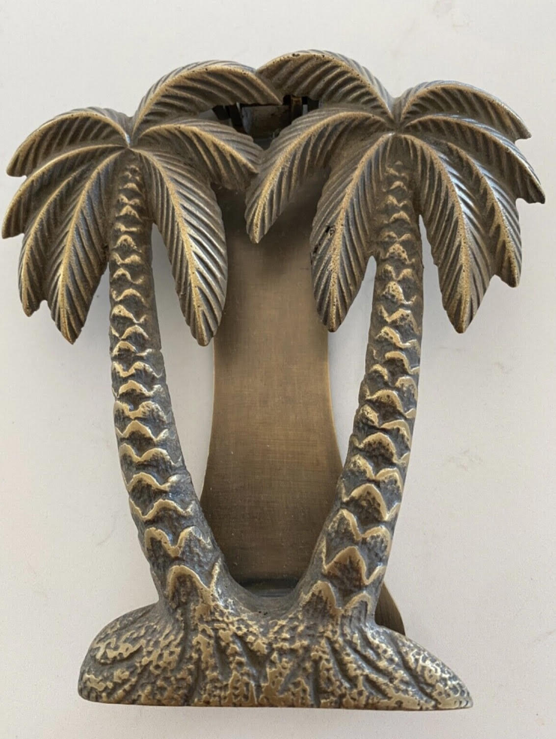 Double-Palm Tree Door Knocker | Brass