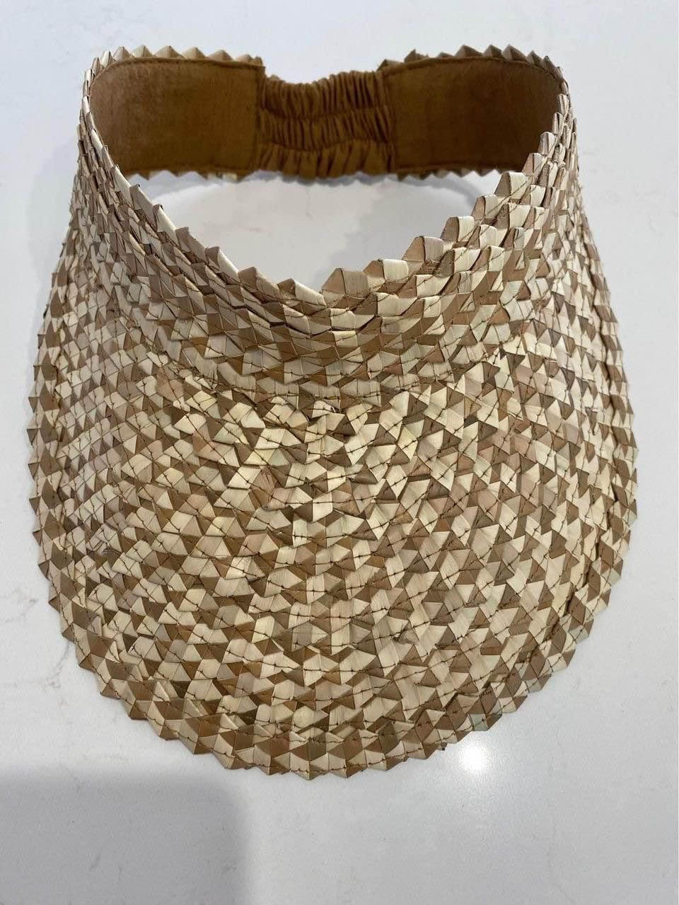 Natural Woven Sun Visor