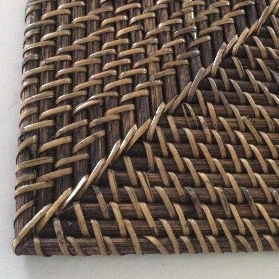 Rattan Placemat Square | Chocolate