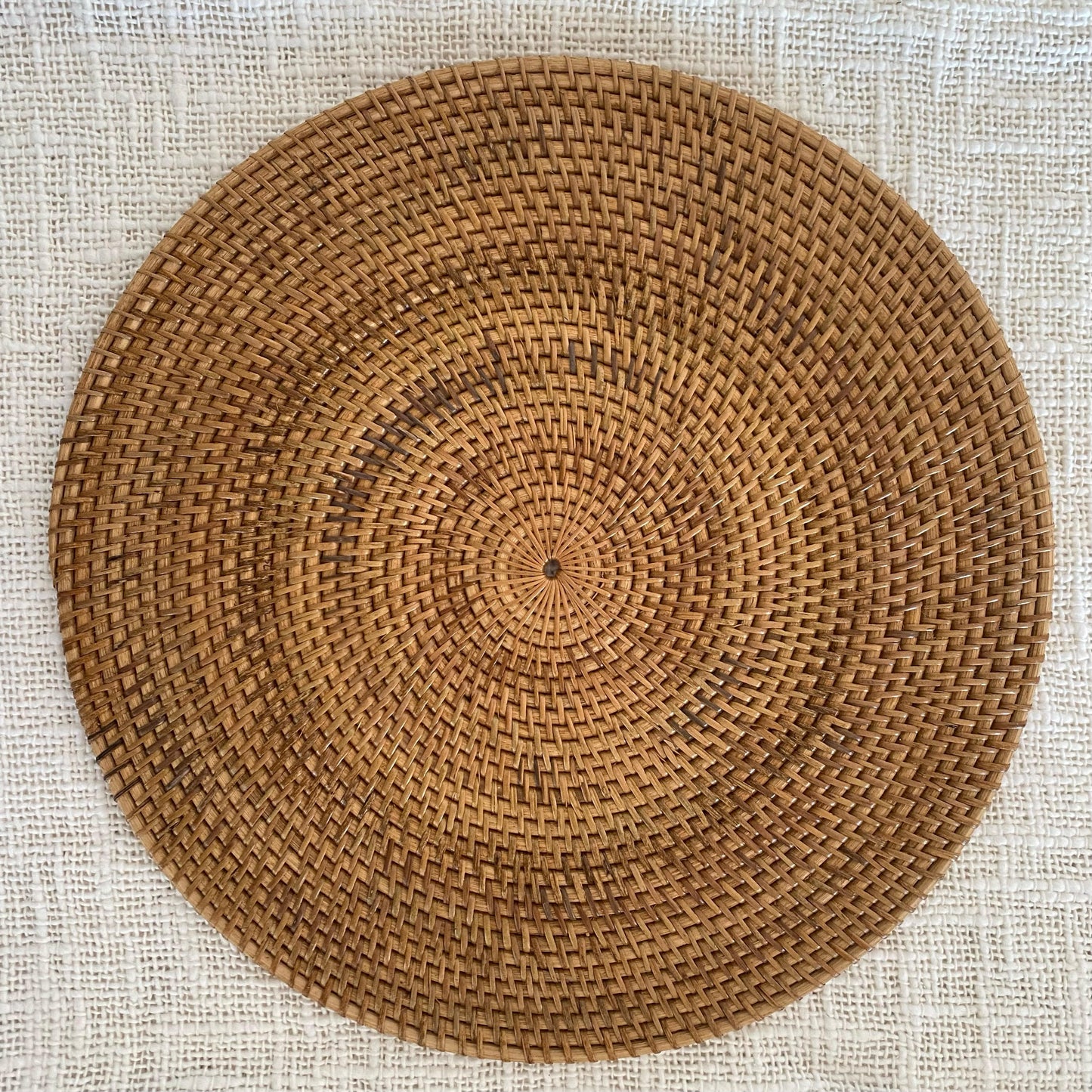 Rattan Placemat | 35cm | Chocolate | Honey/Tan |