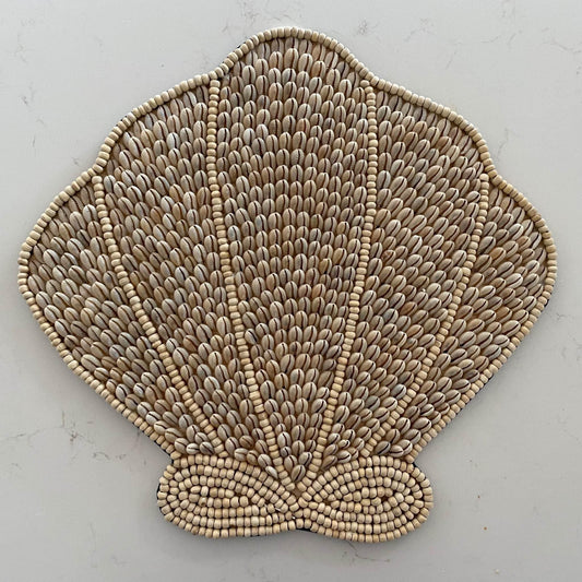 Cowrie and Beads Clam Wall Hanging | ONLY 1 LEFT