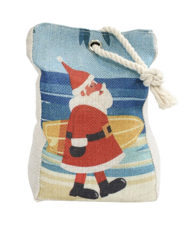 Door Stop Surfing Santa