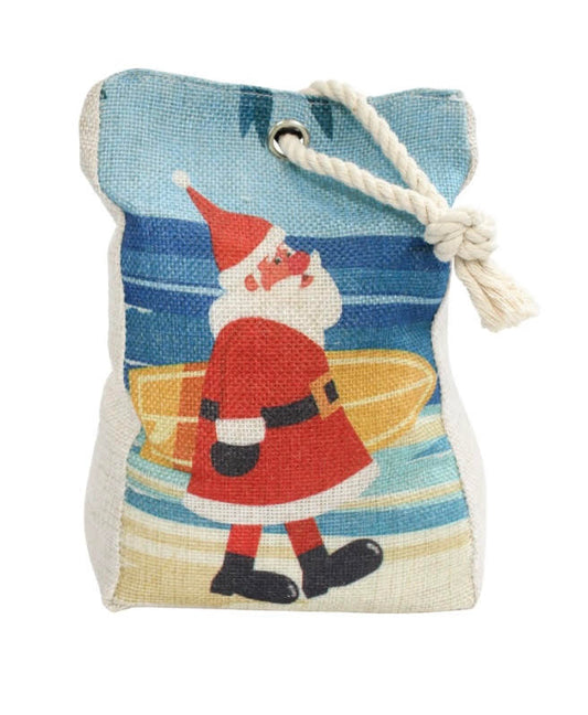 Door Stop Surfing Santa