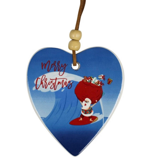 Surfing Santa Heart